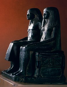 Et seigneurielt par i seremonielle klær, New Kingdom